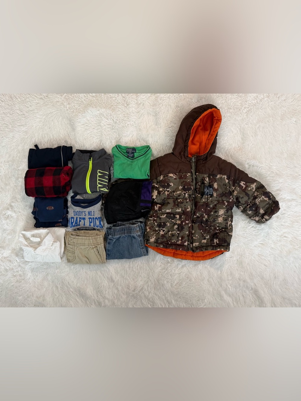 Boys Clothing Bundle Size 2T (11 pcs)- Mix Brands, Pajamas, Graphic Tees, Shorts